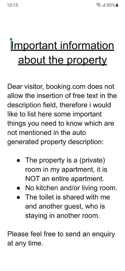 Nicole, Not For Parties, Not A Hotel, Room With Shared Bathroom, No Kitchen Амстердам Екстериор снимка